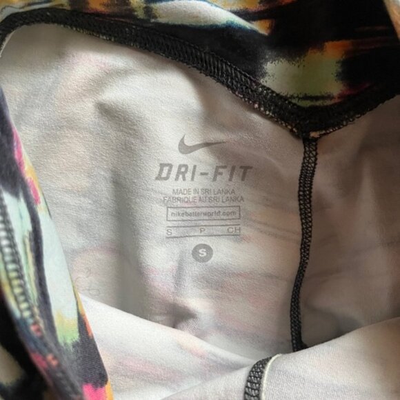 Nike Dri Fit Multicolor running workout yoga leggings Sz S - Picture 7 of 11